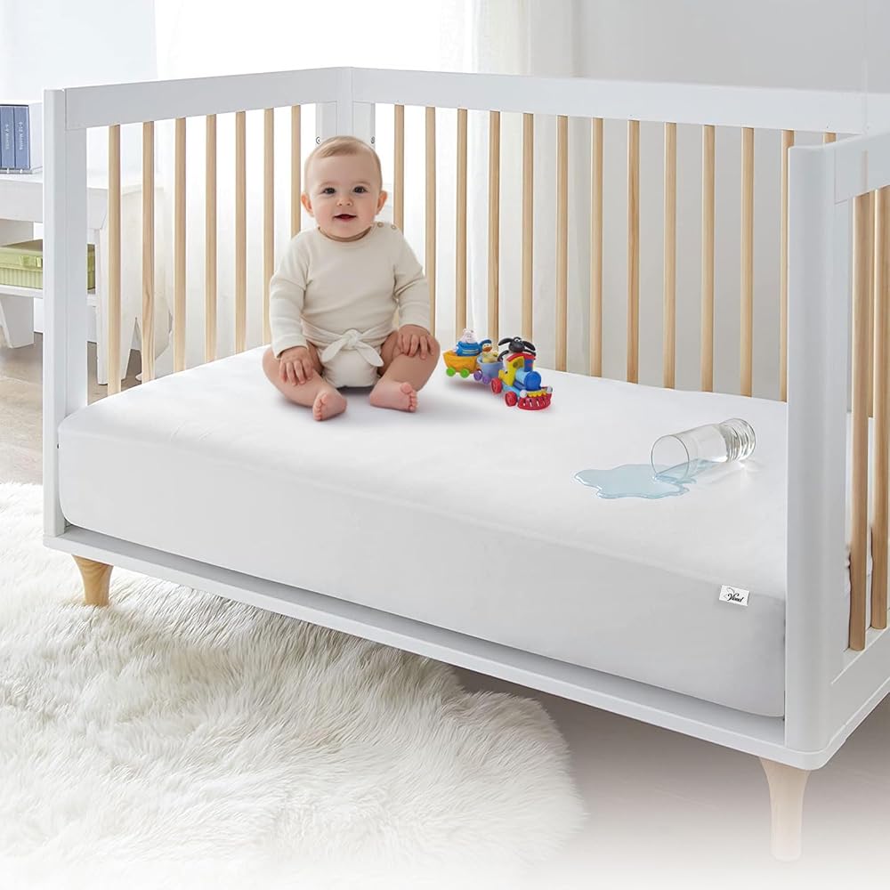 Vionel Home%100 Pamuklu, Sıvı Geçirmez Bebek Alezi,Bebek Alez Yatak Koruyucu, Çocuk Yatak Koruyucu Alezi,Park Beşik Yatak Alezi,Park Beşik Yatak Koruyucu (70x130)