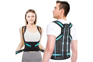MONILOLY Correcteur de Posture Dos pour Homme Femme, Redresseur de Dos, Posture Correcteur Dos Maintien du Dos du Cou et des Épaules, Ceinture Redresse Dos Droit (L)