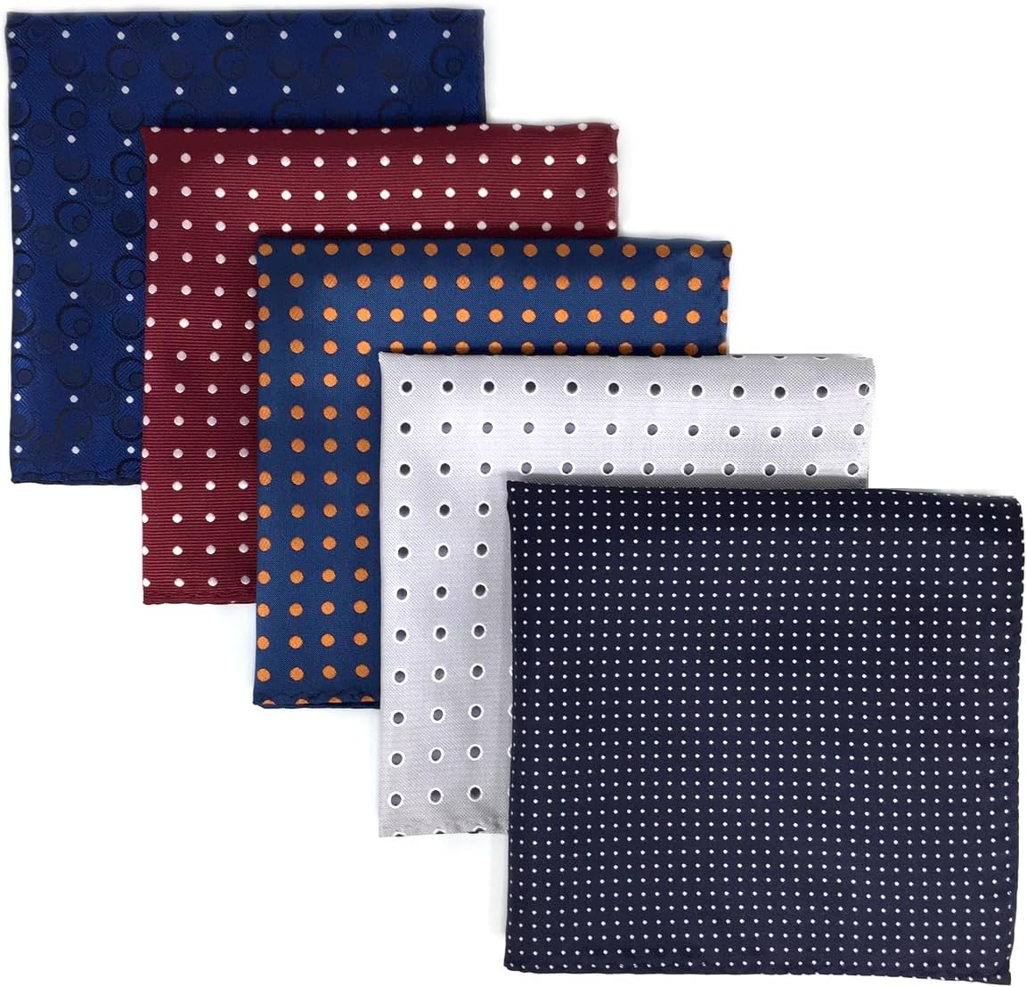S&W SHLAX&WING 5 Pieces Pañuelo De Bolsillo Para Hombre Handkerchiefs Set para chaqueta de traje