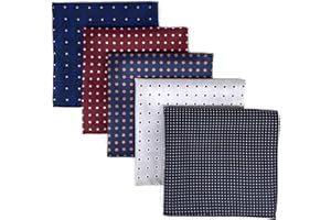 S&W SHLAX&WING 5 Pieces Assorted Fazzoletto da uomo Fazzoletto Set