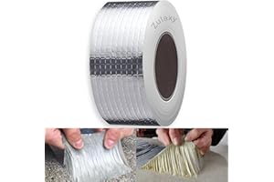 Zulaxy Waterproof Aluminium Rubber Tape for Leakage Repair, Hot & Cold Temperature Aluminium Foil Tape, Perfect for Sealing, 