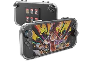 LVFAN Carrying Storage Case for Nintendo Switch 2, Portable Protective Cover with 6 Game Card Slots, Durable PC Material Ultra-Slim Snap Closure, Travel Hard Shell for Switch 2 Console