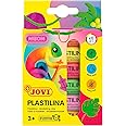 Jovi Plastilina Reusable and Non-Drying Modeling Clay; Neon Colors, 0.50 Oz. Bars, Set of 6, Perfect for Arts and Crafts Projects