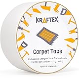 Original Carpet Tape 30ft Roll, for Rugs, Mats, Pads, Runners [Anti Slip Non Skid Technology] Indoor Gripper Tape Double Side