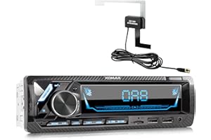 XOMAX XM-RD285 Autoradio mit integriertem DAB+ Tuner, FM RDS, Bluetooth Freisprecheinrichtung, USB, SD, MP3, 2. USB-Anschluss mit Ladefunktion, AUX-IN, 1 DIN