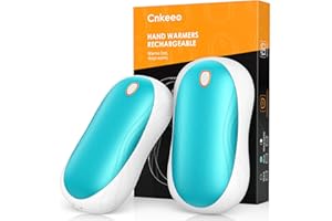 Calentador de Manos, Cnkeeo Calienta Manos Recargable de Bolsillo, Temperatura 40-55℃ con 3 Niveles de calefacción Ajustables, Calentador para Raynauds, Camping, Christmas Regalos
