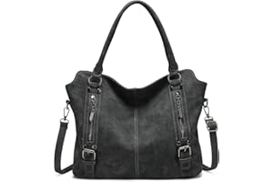 BAIGIO 2-teilige Handtaschen Damen Set Umhängetasche Groß Shopper Tasche PU Leder Schultertasche Crossbody Bag Tote Laptop Damentasche Henkeltaschen Tragetasche mit Geldbörse Reißverschluss