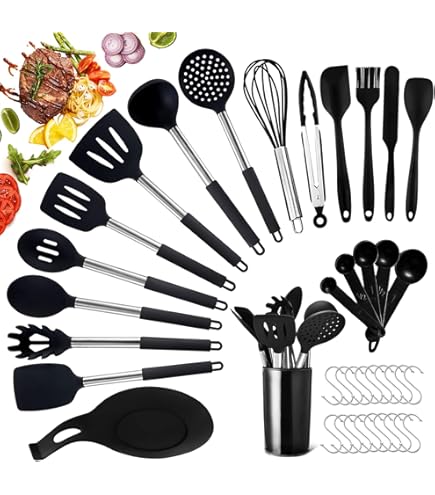 Astercook 21-Delige Potten en Pannen Set Met Afneembare Handvatten - Keramische Kookgerei, Non-Stick, RV Keuken Koken, Oven Veilig, Inductie Klaar, Stapelbaar