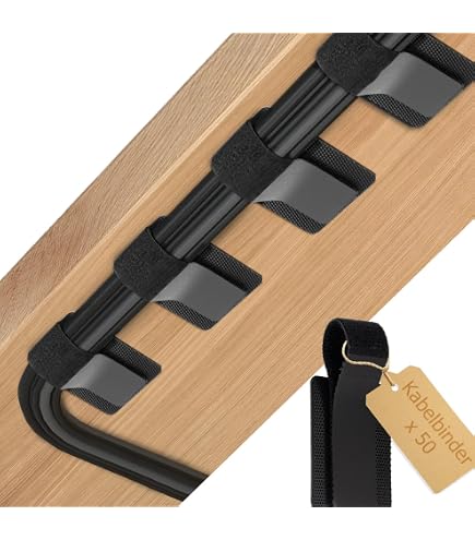 Kabelmanagement Set – 20 Paar Selbstklebende Kabelclips Mit Klettverschluss Für Unter Den Schreibtisch
