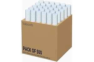 500 Packs Sterile Thick Plastic Petri Dishes with Lid, Vabiooth 90mm Dia x 15mm Deep Clear 3 Vents Petri Dish for Lab Science Experiment