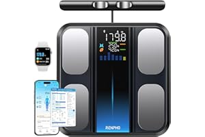 RENPHO Scales for Body Weight, Smart Bathroom Scales 8 Electrode with BMI, Body Fat, Muscle Mass, Fitness Tracking, High Accuracy Body Composition Monitor (ST/ST:LB/LB/KG)