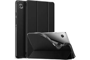 MoKo Coque Compatible avec Samsung Galaxy Tab A9 8,7" 2023 (SM-X110/X115/X117), Étui Trifold Mince Tablette TPU Smart Cover pour Samsung Galaxy Tab A9 8,7" 2023 Tablette, Noir