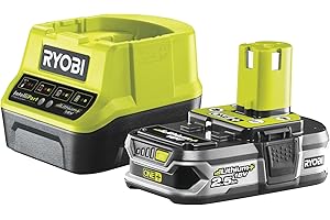 Ryobi Promo - Chargeur Rapide et Batterie Lithium+ 18V 2.5Ah One+ - RC18120-125