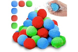 YEAHBOOM 24 bomby wodne wielokrotnego użytku, kule wodne, kule do wielokrotnego użytku, balony wodne dla dzieci, zestaw kul wodnych