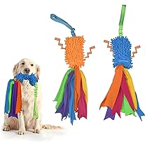 Baguette Flirt Pour Chien XPEX – Télescopique Avec 2 Jouets à Mâcher, Corde Coton, Jouet Interactif Extérieur