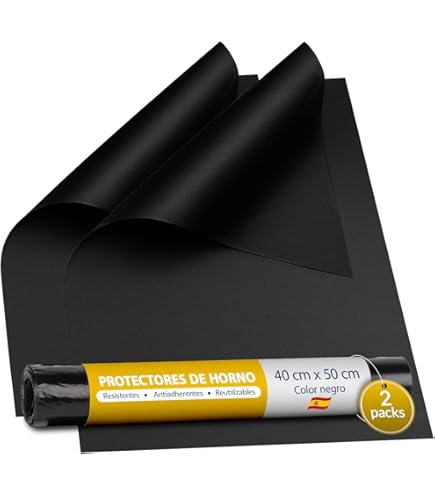 Hoja De Revestimiento De Horno Para La Parte Inferior Del Horno, Protectores De Horno Antiadherentes Reutilizables Grandes, Revestimiento Universal De Teflón Para Horno Y Cocina, 40 X 60 Cm, 2 Piezas