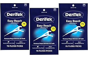 ‎DENTEK DenTek, Complete Clean Floss Picks 75 Zahnseide, 3 Stück, 225 Stück