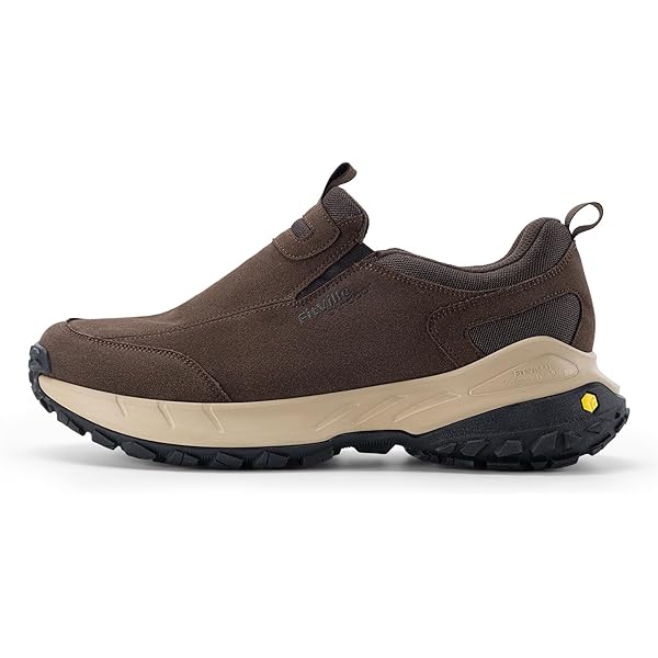Fitville Wandelschoenen Heren Extra Breed Trekkingschoenen Antislip Outdoor Schoenen Ademend Slip-On Vrijetijdsschoenen Breed Heren Sneakers Met Voetboogsteun Grijs 42.5 EU Breed