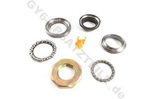 GY6-ERSATZTEILE_DE LENKKOPFLAGER/STEUERSATZ KOMPLETT * z.B.für BAOTIAN SARO AGM BENZHOU YIYING FLEX TECH HUATIAN MOTINO BENERO JINLUN YIBEN ZNEN KYMCO JINAN QINGQI REX RS SACHS FOSTI CHINA ROLLER QUAD ATV GY6