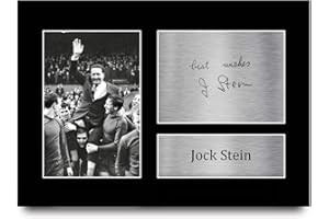 HWC Trading A4 Jock Stein Celtic Gifts Printed Signed Autograph Picture for Fans and Supporters - A4