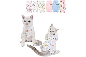 Komate Gilet de Récupération de Chat Chien Chiot après la Chirurgie Porter Combinaison de récupération pour Animaux E Collier Alternative Plaies Abdominales Maladies de la Peau (M, Football)