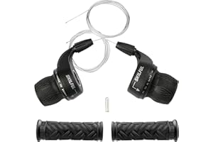 MEGHNA Lever Twist Shifter 3 * 6/7 18 21 Velocità con Impugnatura della Bicicletta Mountain Bike Cambio di Marcia