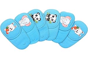 Healvian 6 Pièces Lunettes Pansements Oculaires Unique Gauche Cache- Oeil Paresseux Cache- Oeil Mignon Motif Animal Oeil Verre Couverture Patch pour Enfants Amblyopie Strabisme