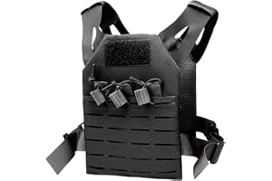 Taktisk väst för barn, vattentät och slitstark taktisk väst i nylon med justerbart bä , en storlek, Airsoft barnkostym med dold ficka för utomhusjaktträning
