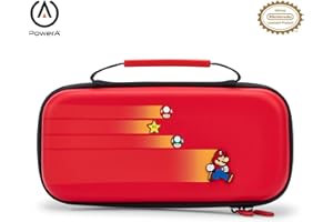 PowerA Funda Protectora Nintendo Switch, Switch Lite y Modelo OLED, Funda Protectora rígida con asa de Transporte y Almacenamiento para 9 Tarjetas de Juego, Oficial