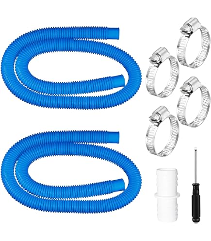 Amzeeniu 4PCS Adattatore per Tubo per Piscina Intex,connettore tubo piscina,per Pompa,1,25