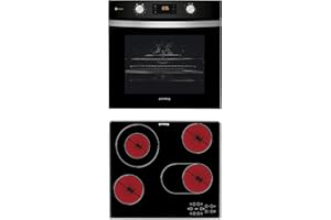 Privileg BAKO Turn&Go Steam 500 Einbau-Backofen mit Glaskeramik-Kochfeld / 71 L /Hydrolyse-Reinigungsfunktion/ Heißluftbackofen mit 11 Funktionen / 1-fach Teilauszug / Turn&Go / Click&Clean