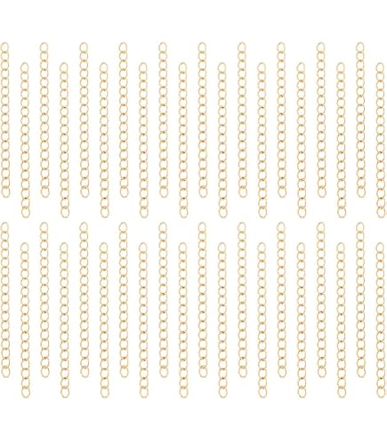 15 Chaînes D’extension Pour Bracelet – Acier Inoxydable, Réglables Avec Boules – Création Bijoux