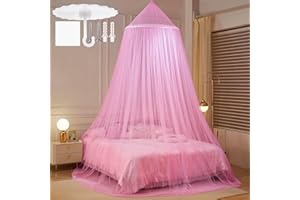 GTDOOCE Moustiquaire de Lit Ciel Dome 60x250x1100 cm pour le Camping et la Maison