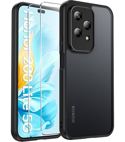 Per HONOR 200 LITE 5G COVER CUSTODIA TRASPARENTE + PELLICOLA IN VETRO