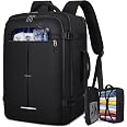 LOVEVOOK Zaino da viaggio per bagaglio a mano 4 pezzi, grande 40L per donne, con scomparto umido e asciutto, 45x36x20 cm, per laptop 17,3 pollici. Tipo valigia per viaggi