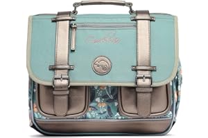 Cameleon Cartable Scolaire 35cm Vintage Fantasy avec 2 Compartiments - Idéal pour l'école Primaire et la rentrée Scolaire en CP pour enfants
