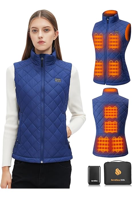 Maglie Uomo Gilet Riscaldato ORORO Per Uomo - Con Batteria, 4 Zone Di Calore Maglia Smanicata - Foto 10