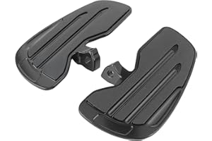 GEDOURAIN Motorcycle Footpeg, Aluminum Footpeg Reliable for Indian Scout/Sixty/Bobber 2015‑2021(full black)