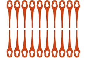 EVEHAP 100 Stück Ersatzmesser Kompatibel mit Fuxtec Rasentrimmer FX-E1RT20,Kunststoffmesser für Akku Rasentrimmer Fuxtec