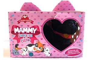 TOYSGIOCATTOLI Gatti Cat Mammy-i Surprise Cat - Modello Gatto Nero - scopri quanti Gattini avrà 1!2!3!