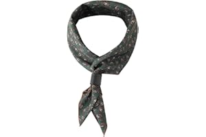 WANYING Foulard Quadrato da Uomo con Cinturino in Pelle, Multifunzione Sciarpa Quadrata Bandana Sciarpa Nicki Vintage Retrò 60 x 60 cm