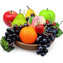 Lot De 8 Fruits Artificiels En Plastique - Décoration Réaliste Pour Cuisine, Maison, Fêtes - Accessoire Déco Et Artisanat