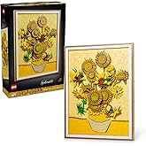 LEGO Art Vincent van Gogh &ndash; Sunflowers 31215 - Creative Decorative Model with Adjustable Petals for Adults