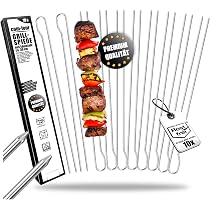 BBQ-Toro Set universale di spiedini per griglia, 90 cm, acciaio inox