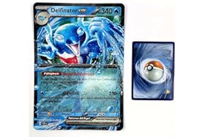 BB-Toy-Trades TCG PKM Sammelkarte XXL Black Star Promo Karte Delfinator ex SVP126 - DEUTSCH - Fullart Holo Mega Jumbo Oversize Einzelkarte mit BB-Toy-Trades Sleeve (Delfinator ex)