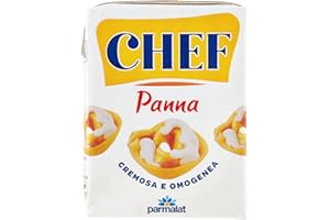 6X Parmalat Panna Chef per cucinare Creamy and homogeneous Cooking Cream 200ml