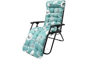 Alongen Coussin de Chaise Longue Bain de Soleil,Longue,Coussin de Chaise,Coussin transat Jardin Exterieur antidérapante avec pour Jardin,terrasse 170 * 50cm(F)