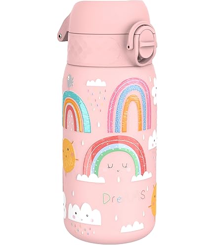 Borraccia Per Bambini ION8 Acciaio Inox 400ml - Design Squalo, Antigoccia, Lavabile, Leggera - Foto 4