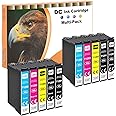 D&C Compatible Ink Cartridge Replacement for Epson 129XL T1292 T1293 T1294 for Epson Workforce WF-3520 WF-3540 WF-7525 WF-7515 Stylus SX235W SX425W SX435W SX445W SX535WD BX630FW (10-Pack)
