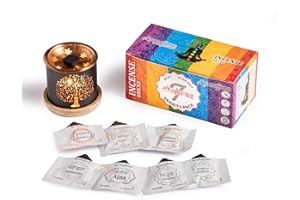 Aromafume 7 Chakra Incense Bricks Pack Incense Diffuser (Gift Box)